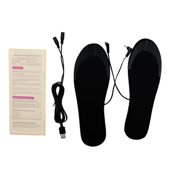 1 dvojica USB Vyhrievané Obuvi Vložky Unisex Nohy Teplé Ponožky, Podložku Mat Elektricky Vykurovacej Vložky Umývateľný Teplou Termálnou Vložky DIY Veľkosť