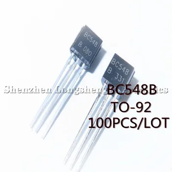 100KS/VEĽA Spot BC548B BC548-92 NPN Tranzistor 300V Na Sklade