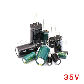10PCS 35V4700uF 4700UF 35V Plug-in Hliníkové Elektrolytický Kondenzátor
