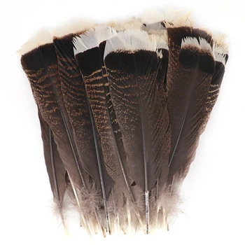 10Pcs/Veľa Prírodných Eagle Vtákov Pierko Dekor 25-30 cm Turecko Perie pre Remeslá Plumas Karnevalové Doplnky, Svadobné Dekorácie
