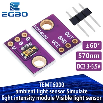 1PCS EGBO Inteligentná Elektronika TEMT6000 Je senzor okolitého svetla Simulovať intenzita svetla modulu Viditeľné svetelný senzor
