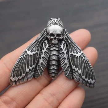 1pcs mŕtvych hlava lebka Motýľ Hawkmoth brošňa Halloween Lebky Krídla Brošne