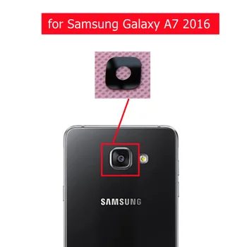 2 ks pre Samsung Galaxy A7 2016 A710 Hlavný Fotoaparát Späť Sklenený Objektív Zadnej Kamery Sklo s 3M Lepidlo Opravy Náhradných Dielov