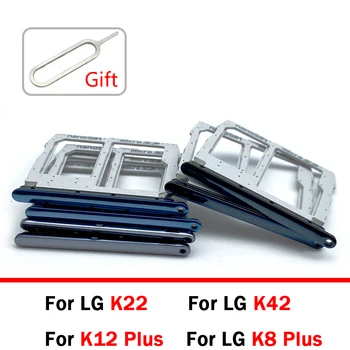 20Pcs/veľa ,Nový Držiak SD Karty Pre LG K12 Plus K8 Plus K22 K42 SIM Kartu, Držiak Kartu Adaptér + Pin Náhradné