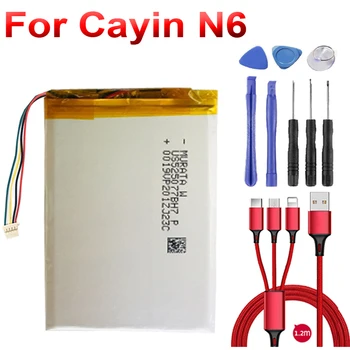 3,7 V Batéria pre Cayin N6 Hráč Novú Li-po Polymér Nabíjateľný Akumulátor Pack Nahradenie+USB kábel+toolkit