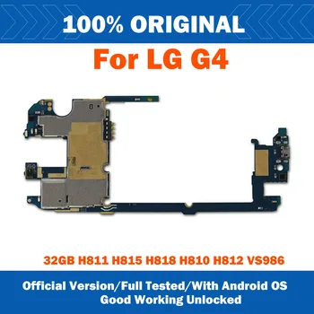 32 gb Pôvodná odomknutý pre LG G4 H815 Doska s Čipmi,Kompletný Logic Dosky na LG G4 H811 H818 H810 H812 Doska