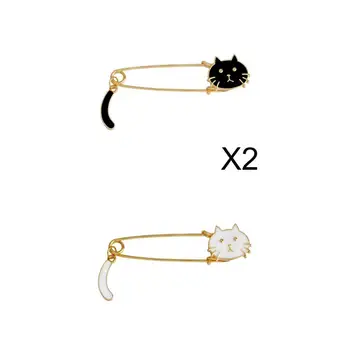 3x Kúzlo Zvierat Mačka Brošňa Corsage Klopě Pin Charms Odznak Dekor
