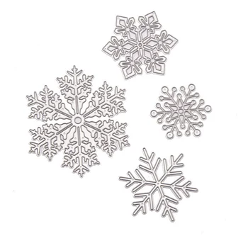 4pcs Snowflake Zomrie Vianočné Die Kusy pre DIY Scrapbooking fotoalbum Dekoratívne DIY Papiera Kariet, Takže Darček