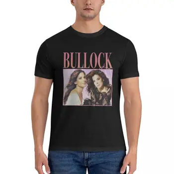 90 Retro štýl Sandra Bullock Klasické T-Tričko mužov grafické t košele, čierne tričká