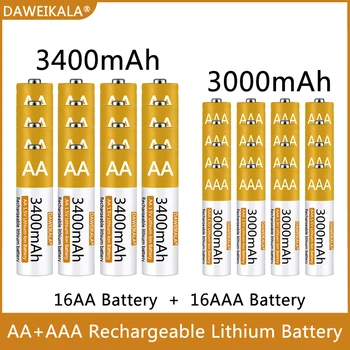 AA/AAA Batérie 1,5 V Polymérová Nabíjateľná Lítium-iónová Batéria AA/AAA Batérie pre diaľkové ovládanie myši malý ventilátor Elektrická hračka