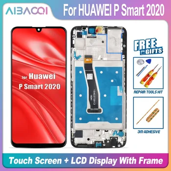 AiBaoQi Zbrusu Nový Dotykový Displej LCD Displej+Rám+Napájací Kábel, Montáž Náhradná Pre HUAWEI P Smart 2020 Telefón