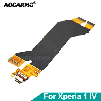 Aocarmo Pre Sony Xperia 1 IV XQ-CT72 Nabíjací Port Konektor USB Typ-C Nabíjačku Páse s nástrojmi Flex Kábel na Opravu Časť
