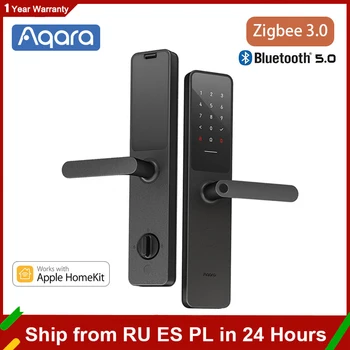 Aqara A100 Pro Smart Dverí Zamky Zigbee Odtlačkov prstov Zámok vhodný Pre Bluetooth Homekey Heslo NFC Odomknúť Apple HomeKit Smart Home