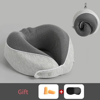 Cestovný Vankúš Memory Peny Krku Vankúš, Pohodlné, Priedušné Kryt Stroj Umývateľný Lietadlo Travel Kit W 3D Spánku Maska zátkové chrániče sluchu