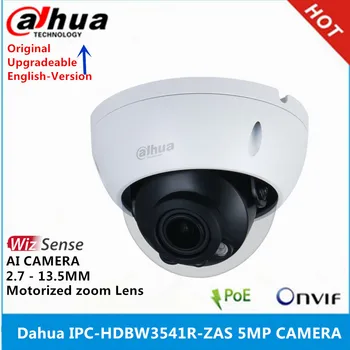 Dahua IPC-HDBW3541R-ZAS 5MP WizSense AI Fotoaparátu, 2.7 mm–13.5 mm Motorizované vari-focal objektív vstavaná SD Karta Slot, POE IP Kamera