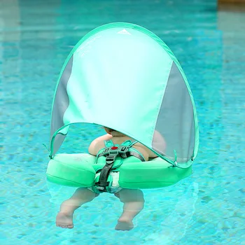Dieťa zdarma-nafukovacie leží krúžok s markízou plavecký krúžok plavecký bazén plávajúce krúžok