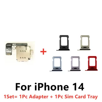 Dual SIM Kariet Flex Kábel + SIM Kartu, Držiak Slot Adaptér Pre iPhone 14 Plus