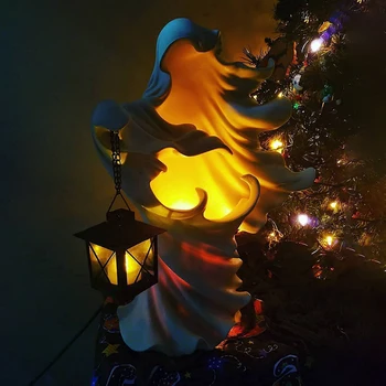 Duch Hľadá Svetlo Pekla Messenger s Svietidla Čarodejnice Živice Svietidla Halloween Ornament Dekoratívne Lampy Vnútorné Vonkajšie