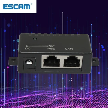 ESCAM 1000Mbps 5V 12V 24V 48V/1A POE Injektor Napájania Splitter pre IP Kamery POE Adaptér Modul Príslušenstvo