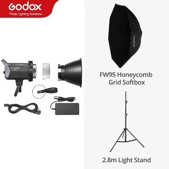 Godox LA150D LA150BI 190W LA200D LA200BI 230W LCD Panel Litemons Bi-color LED Video Svetlo Kontinuálny výkon s APP Control