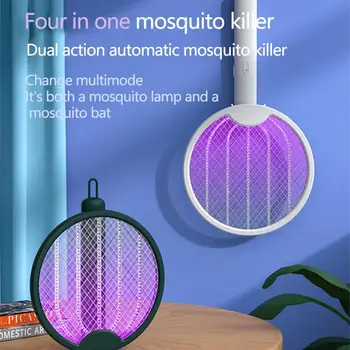 Hmyzu Raketa Pohodlné 400mAh Fialové Svetlo Domáce Použitie Skladacia Komár Plácačka Anti Mosquito Rakety