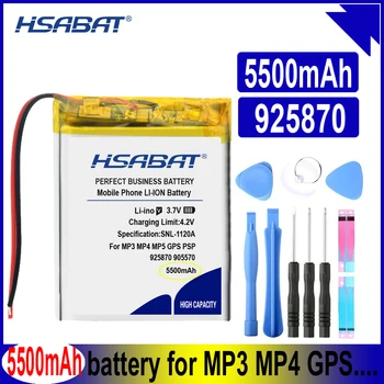 HSABAT 925870 905570 5500mAh Li-polymérová Batéria Polymer Lithium Nabíjateľná pre Tachografu Reproduktor Hračka na Batérie