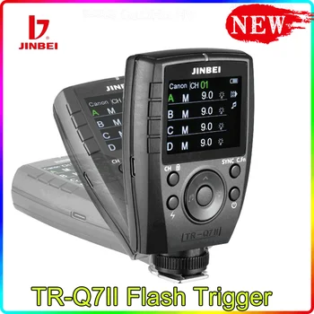 JINBEI TR-Q7II Bezdrôtové TTL Flash Trigger 1/8000s High-rýchlosť SYNCHRONIZÁCIE Blesku Spúšť Vysielač pre Canon, Nikon, Sony Olympus
