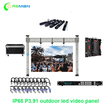 Kompletné P3.91 Vonkajšie Led Video Panel 500x500mm 3,91 mm na predaj a vlastné led stenové Panely