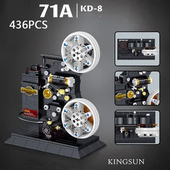 Loz Tvorivého Filmového Projektora Mini Diamond stavebným Kodaking 71a Kd-8 Model Tehly Vzdelávacie Hračky Zbierky Na Darček