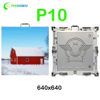 matrice led vlastné P6 P8 P10 vonkajšie prenájom led displej, video wall SMD vonkajšie SMD led panel skriňa 640x640