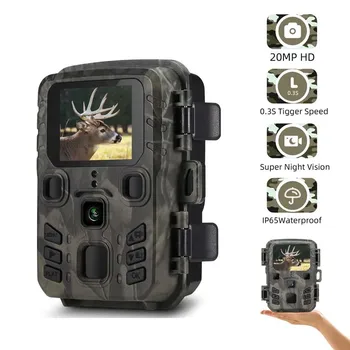 Mini301 Chodník Kamerou na Nočné Videnie Lov Pohybu 1080P 20MP IP65 Nepremokavé Vonkajšie Wild Kamera s IR LED Rozsah Až 65ft