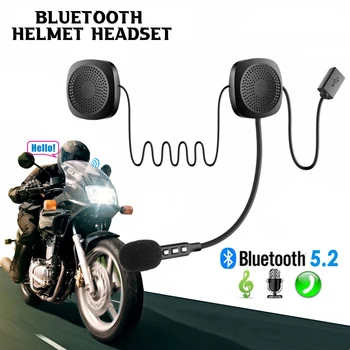Motocyklové Prilby Headset Bluetooth V5.2 Bezdrôtové Slúchadlá Stereo Automatická Odpoveď Handsfree Hovor Mikrofón Pre Lyžovanie Na Koni