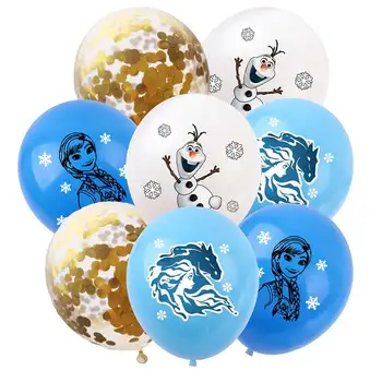 Mrazené Balóny Happy Birthday Party Dekorácie Dodávky Baby Sprcha Dievča Faovr Olaf Darček Princezná Elsa Ballon Výzdoba Domov Záhrada