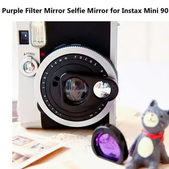 Módu na Výšku na Šírku Selfie Zrkadlo Okamžité Filmové Kamery Fialová Filter, Zrkadlo, Close-up Lensfor Instax Mini 90