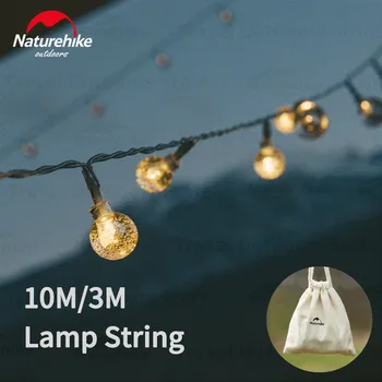 Naturehike 10 m/3 m Strany Narodeniny Lampa String Vonkajšie Tábor Ipx4 Rainproof Stan Bublina Dekoratívne Žiarovka Led, 8 - Režimy Osvetlenie