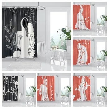 Nepremokavé tkaniny tkaniny, sprchové závesy Kúpeľňa opony príslušenstvo Vaňa opony sprcha 180x200cm 240*200 moderné boho Nordic dekor