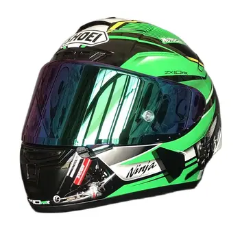 Nový Príchod Plnú Tvár Motocyklové Prilby X14 Zelená Farba Prilby Na Koni Motocross Závodné Motocykle Mužov A Žien Prilba Capacete