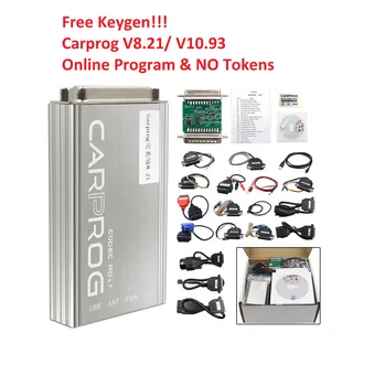 Online Carprog V8.21+Keygen Plný Adaptér Auto Prog V10.9 Pre Airbagu/Rádio/Dash/IMMO/ECU Programátor Auto Repair Príliš