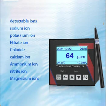 Online vápnika ion senzor sodný, chlorid horečnatý draslík dusitan amónny sonda priemyselný regulátor kvality vody analyzovať