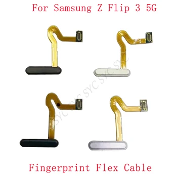 Originálny Snímač Odtlačkov prstov Tlačidlo Flex Kábel Pre Samsung Z Flip 3 5G F711 Dotykový Snímač Skener Opravy Dielov