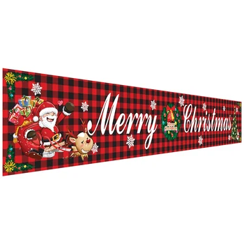 Outdoor Banner šťastné a Veselé Vianoce, Výzdoba pre Home 2020 Vianočné Vonkajší Dekor Vianoce Navidad Noel Šťastný Nový Rok 2021-Štýl B