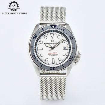 Parnsrpe - 42mm pánske hodinky NH35A kaliber nepremokavé skrutku koruny sapphire crystal sterilné kalendár dial