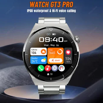 Pre Huawei Sledovať GT3 pre Veľké Obrazovky Displeja Smart Hodinky Mužov Hlasové Volanie Zdravie, Šport Fitness Tracker Nepremokavé Smartwatch
