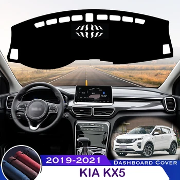 Pre KIA KX5 2019-2021 Auto Panel Kryt Vyhnúť Light Pad Nástroj Platformu Stôl Ochranné Mat Dash Koberec Kože