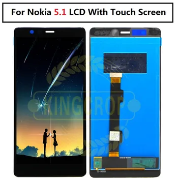 Pre Nokia 5.1 LCD Displej Dotykový Displej Digitalizátorom. Montáž Náhradných Dielov 5.5