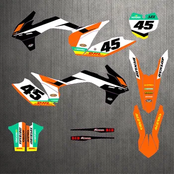 Prispôsobený Motocross Obtlačky Grafiku Pozadia Nálepiek, Súpravy Pre KTM V V-F 2014 2015 2016 Pre KTM SX SXF XC 2013 2014 2015