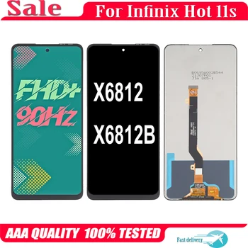 Pôvodný Pre Infinix Hot 11s X6812 X6812B LCD Displej Dotykový Displej Digitalizátorom. Montáž