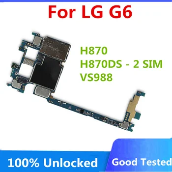 Pôvodný Pre LG G6 H870 VS988 Odomknutý Doske Plný Testované Pre LG G6 H870 VS988 Doske S Čipmi Logic Board Náhradné