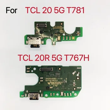 Pôvodný Pre TCL 20R 5G T767H TCL 20 5G T781 Čítačkou Sim Kariet Zásobník Zásuvky Otvoru Držiaka Flex Calbe Testované na Sim, Nabíjačka Rada Flex