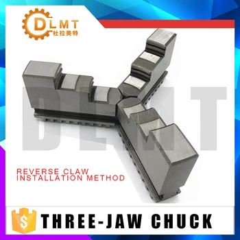 Reverzné pazúr tri čeľusť chuck K11-250 3ks/SET 10 palcov Univerzálny Pazúr Karty nohy Mechanické sústruh